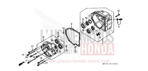 GEHAEUSE, HINTEN ST1100AR de 1994